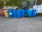 Plastic ton 200 liter, Tuin en Terras, Regentonnen, Ophalen, Zo goed als nieuw