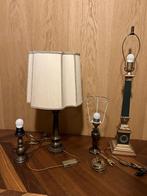 Set van 4 Vintage Tafellampen - Klassiek en Tijdloos, Huis en Inrichting, Lampen | Tafellampen, Ophalen, Gebruikt, 50 tot 75 cm