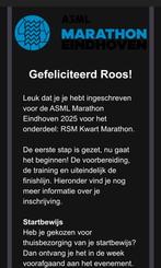 Startbewijs 1/4 marathon Eindhoven 12 oktober, Tickets en Kaartjes, Eén persoon