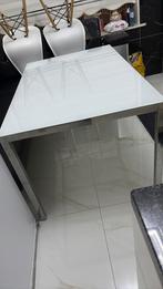 Ikea eettafel, Gebruikt, 100 tot 150 cm, Vijf personen of meer, Glas