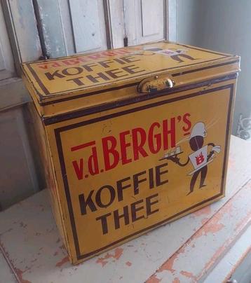 Oud winkelblik toonbankblik voorraadblik koffie & thee beschikbaar voor biedingen