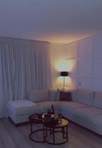 Vimle Hoekbank 5/6-zits + Poef - Hallarp Beige, Ophalen, Gebruikt, Stof