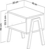 Salontafel -Slaapkamer Nachtkastje - Bijzettafel - 52A, Ophalen of Verzenden, Nieuw