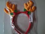 Kerst oranje hert haarband pailletten, Ophalen of Verzenden, Nieuw