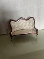 Vintage Poppenhuis Bank - Schaal 1:12, Verzamelen, Poppenhuizen en Toebehoren, Ophalen of Verzenden, Gebruikt, Poppenhuis