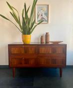 Vintage Deens palissander dressoir, Brouer Møbler, Huis en Inrichting, Kasten | Dressoirs, Ophalen, Gebruikt, 100 tot 150 cm, Deens
