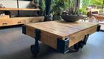 Industriële salon tafel, Ophalen, 50 tot 100 cm, Zo goed als nieuw, Minder dan 50 cm