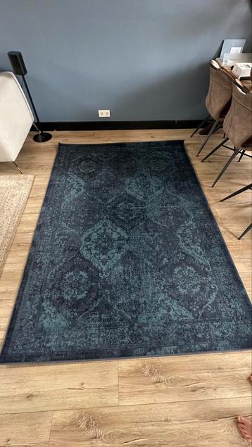 Oosters vintage kleed blauw 170 x 230 cm beschikbaar voor biedingen