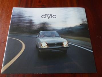 Honda Civic 1974 grote brochure met prijslijst beschikbaar voor biedingen
