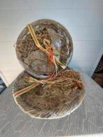 2xGrote Rotan manden, H13cm, D 48cm,nieuwe=5euro, Ophalen of Verzenden, Nieuw, Rond, Riet