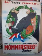 Poster voor Mommersteeg zaden met koe Reyn Dirksen Vlijmen, Rechthoekig Staand, Verzenden, Zo goed als nieuw, A1 t/m A3