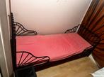 Ikea Minnen Peuterbed 80x200 + Matras, Ophalen, Gebruikt, Eenpersoons, Zwart