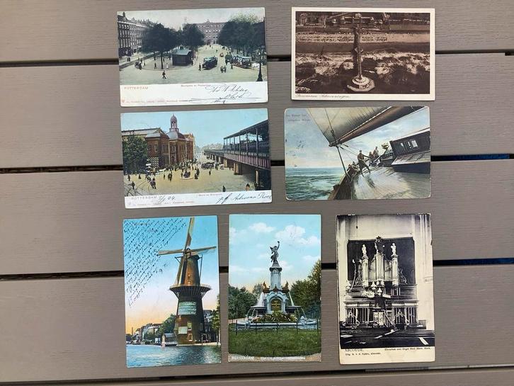 Oude Ansichtkaarten Rotterdam - Set van 7, Verzamelen, Ansichtkaarten | Nederland, Gelopen, Zuid-Holland, Voor 1920, Ophalen of Verzenden