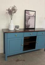 Mooi blauw grijs dressoir, Ophalen, Zo goed als nieuw, 25 tot 50 cm