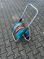 Tuinslang haspel Compleet Mobiele met slang 15 meter Lang, Ophalen of Verzenden, Gebruikt, Tuinslanghaspel