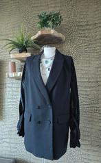 Zwarte blazer met andere mouwen L 40/42 doublebreasted zwart, H&M, Zwart, Maat 42/44 (L), Ophalen of Verzenden