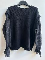 KILKY trui zwart met transparante mouwen mt TU