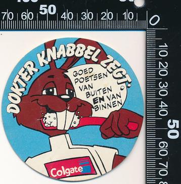 Sticker: Colgate - Goede raad van Dokter Knabbel - Goed poet