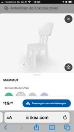 Ikea kinderstoel Mammut wit, 7,50 euro ophalen, Ophalen of Verzenden, Zo goed als nieuw, Stoel