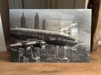 Mondiart Schilderij Aluminium - Vliegtuig, Ophalen of Verzenden, Zo goed als nieuw, 75 cm of meer