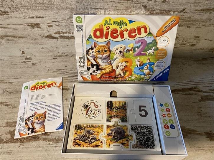 Tiptoi al mijn dieren ravensburger [s687], Hobby en Vrije tijd, Gezelschapsspellen | Bordspellen, Zo goed als nieuw, Ophalen of Verzenden