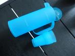 Blauwe limonade kan met 4 bekers., Huis en Inrichting, Keuken | Servies, Ophalen, Gebruikt, Overige stijlen, Kop(pen) en/of Schotel(s)