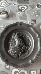 Zeldzaam antiek tinnen troije hagen bord, Antiek en Kunst, Antiek | Tin, Ophalen of Verzenden