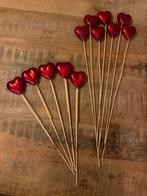 Plastic hartjes op stokjes GRATIS, Ophalen, Zo goed als nieuw