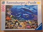 Legpuzzel , dolfijnen, 1000 stukjes, ravensburger, Ophalen of Verzenden, 500 t/m 1500 stukjes, Zo goed als nieuw, Legpuzzel