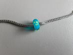 Trollbeads glaskraal blauw met groene stipjes, Ophalen of Verzenden, Zo goed als nieuw, Glas of Kristal, Trollbeads