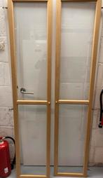 Oxberg glazen deuren, billy boekenkast  zgan, Ophalen, 200 cm of meer, 50 tot 100 cm, Zo goed als nieuw