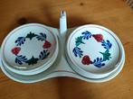Boerenbont petit four set, Huis en Inrichting, Keuken | Servies, Ophalen of Verzenden, Aardewerk, Boerenbont, Schaal of Schalen
