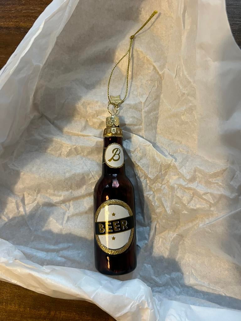 Kerstornament vondels bierflesje, Diversen, Kerst, Ophalen, Nieuw