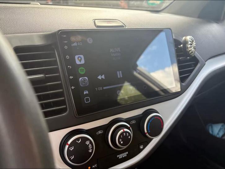 Kia Picanto Carplay/android auto radio met inbouw, Auto diversen, Autoradio's, Nieuw, Ophalen