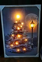 Schilderij kerstboom met ledverlichting 90 cm vanaf €18,95, Diversen, Kerst, Helene Livingstyle, Helenelivingstyle@gmail.com, 7531TJ