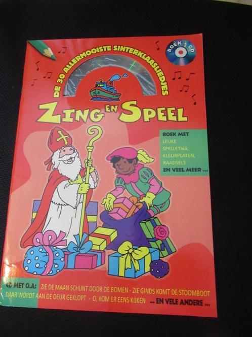 de 30 allermooiste SINTERKLAASLIEDJES - BOEK + CD sint, Cd's en Dvd's, Cd's | Kerst en Sinterklaas, Zo goed als nieuw, Sinterklaas