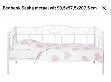 Bed/bank metaal  sasha met morgedal matras 90×200 beschikbaar voor biedingen