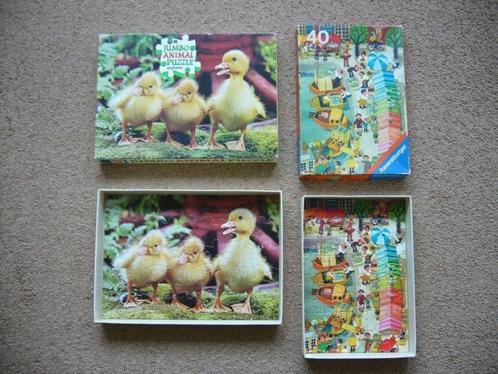 jaren 70 Kinder puzzels 2 stuks in zeer goede staat, Kinderen en Baby's, Speelgoed | Kinderpuzzels, Zo goed als nieuw, Meer dan 50 stukjes