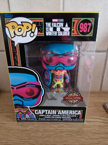 Funko pop  captain america nr 987 falcon and the winter sold beschikbaar voor biedingen