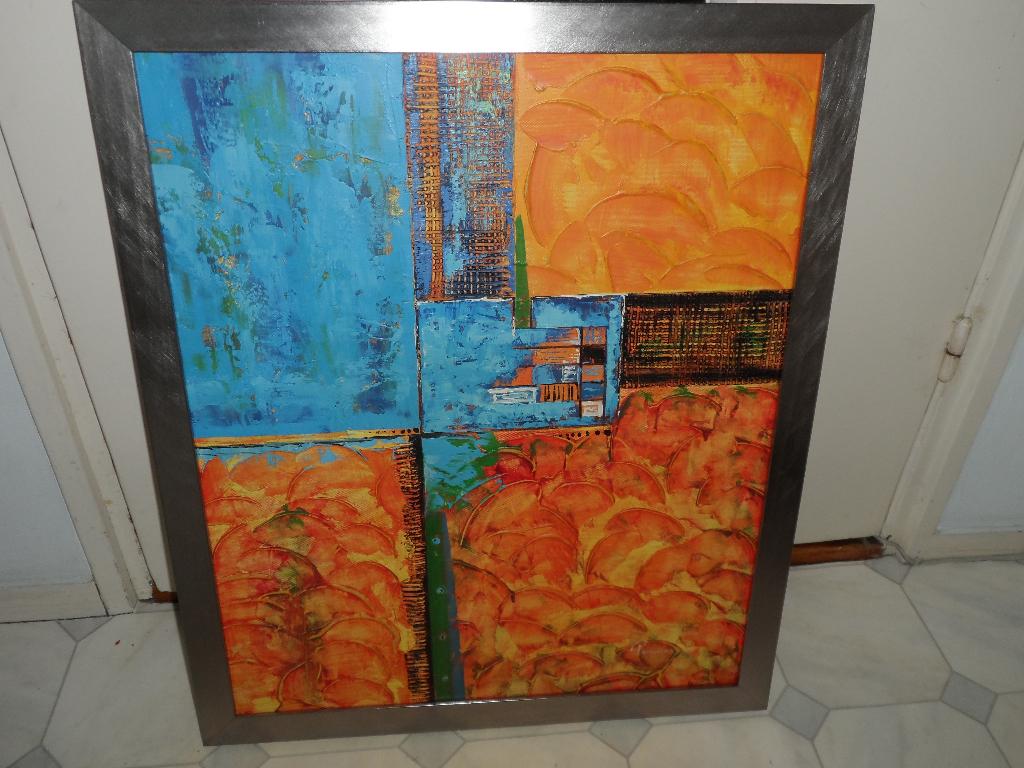 Schilderij modern, Ophalen