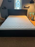 Ikea bed Malm met matras 160 x 200 cm, Ophalen, Gebruikt, Zwart, Tweepersoons