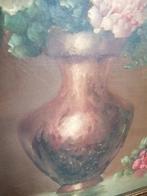 XXL MUSEALE OLIEVERF OP DOEK GESIGNEERD 95X75 CM MOOIE STAAT, Ophalen