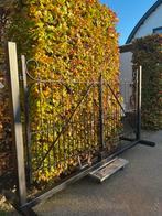 Smeedijzer sierhekwerk met poort, Tuin en Terras, Ophalen, Met poort, Gebruikt, Sierhekwerk