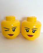 Lego Opberg hoofden 2x mini, Ophalen of Verzenden, Zo goed als nieuw, Duplo