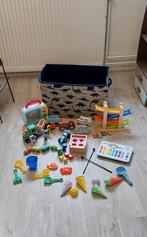 Speelgoedkist met speelgoed voor baby, dreumes en peuter, Kinderen en Baby's, Speelgoed | Playmobil, Zo goed als nieuw, Ophalen