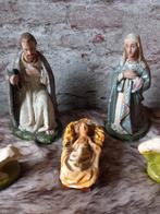 Antieke brocante beelden Jozef en Maria met Jezus  Kerst, Ophalen of Verzenden