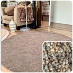 Wol royale - gemêleerd Navkar vloerkleed- fotoshoot, Ophalen, Bruin, 150 tot 200 cm, Rond