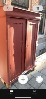 Rode Vintage Kast -> gratis afhalen. Alleen VANDAAG 14 sep, Antiek en Kunst, Ophalen