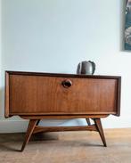 Louis van Teeffelen tv dressoir lowboard Webe mid Century, Gebruikt, Met klep(pen), Mid century modern, Teakhout