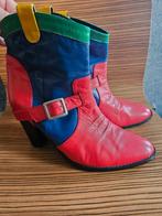 Vintage Enkellaarsjes Mellow Yellow mt 40, Ophalen, Zo goed als nieuw, Geel